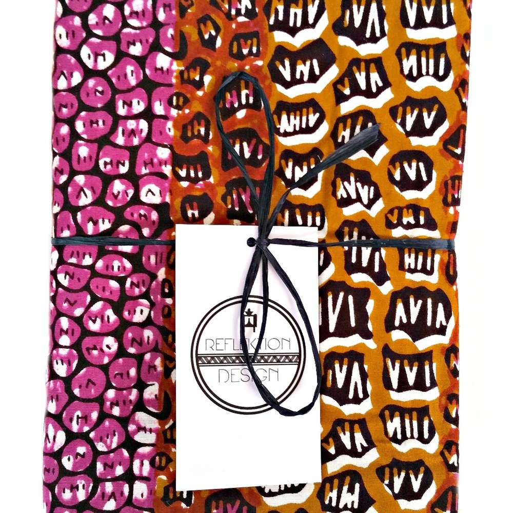Brown Ankara African Fabric Leopard Print Wrap